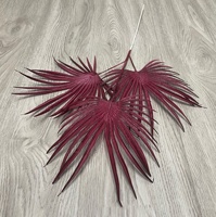 YOPIN 459 Bunga Pernikahan Buatan Bundel Buket Bunga Burgundy Bunga Sutra Burgundy