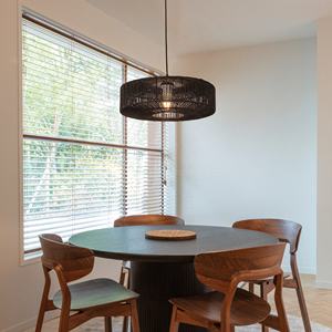 House Light Lustres en rotin modernes Home House Lampe de table à manger 9W E27 Lampes suspendues en corde de chanvre en bambou faites à la main - Product Image 3