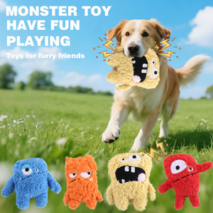 Fabricante superventas de productos para mascotas fábrica de juguetes para perros divertido monstruo de ojos grandes perro de peluche juguetes para masticar para perros - Product Image 3