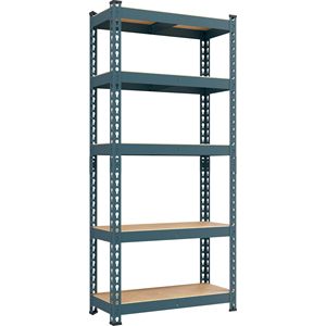 Sistema de estantería metálica ajustable de 5 capas Estantes de supermercado Estantes y estantes apilables para tienda minorista Almacenamiento de garaje en el hogar - Product Image 5