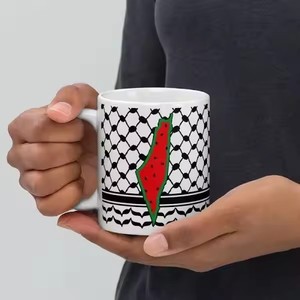 <span class=keywords><strong>Design</strong></span> <span class=keywords><strong>creativo</strong></span> tazza palestina in ceramica 11oz con stampa a sublimazione tazza da caffè palestina riutilizzabile per regalo Souvenir - Product Image 4