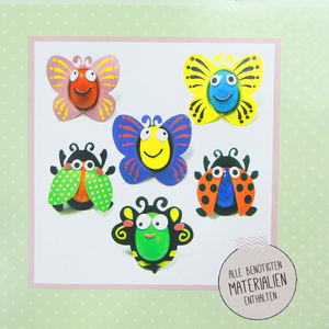 สติกเกอร์แมลง DIY สำหรับเด็ก ชุดงานฝีมือสัตว์จากโฟม EVA สร้างสรรค์งานปาร์ตี้วันเกิดสัตว์ของคุณเอง ของเล่นด้วงใบ DIY - Product Image 2