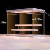 Vitrine en acrylique transparente pour blocs de construction LEGO, boîte de rangement anti-poussière pour jouets, boîte empilable, vitrine transparente pour modèles