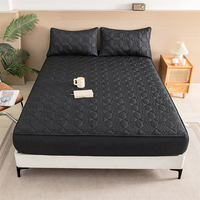 Protège-Matelas Imperméable Couleur Unie Hypoallergénique Respirant et Durable Housse de Drap Ajustable