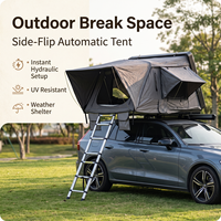 Tenda Atap Mobil Cepat Pasang Sistem Lipat Otomatis dengan Gas Strut, Cocok untuk SUV, Perjalanan Darat, Berkemah, Tempat Tidur, Pelindung Cuaca