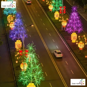LED Christmas <b>Tree</b> Outdoor <b>Lighted</b> Holiday Decoration with IP44 Waterproof Easy Installation & Customizable Length - Product Image 2