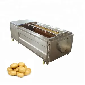 carrot washing machine / potato cleaning machine / ginger washing and peeling machine