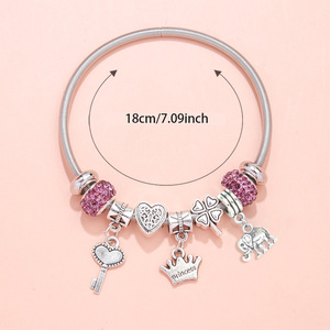 <span class=keywords><strong>Bracciale</strong></span> <span class=keywords><strong>con</strong></span> ciondolo a farfalla in acciaio inossidabile <span class=keywords><strong>con</strong></span> perline di <span class=keywords><strong>diamanti</strong></span> fai-da-te, placcato argento, stile bohémien, regalo unisex - Product Image 1