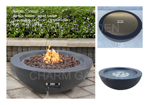 Brasero extérieur en béton gris sable DIA.42'' - Product Image 6