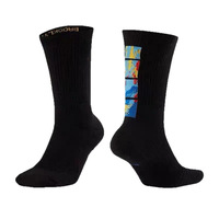 Chaussettes Hautes Unisexe Super Élite OEM Personnalisées Respirantes en Tricot Épais pour Jeunes, Idéales pour le Basketball, le Cyclisme et le Football