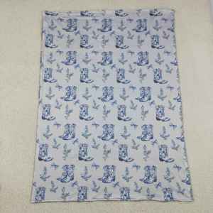 Couverture bébé douce en tissu Minky à pois, motif floral western, pour nouveau-né, vente en gros, boutique, nouveaux styles, pour enfants - Product Image 2