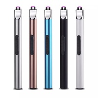 Briquet Électrique Écologique à Batterie Lithium Rechargeable USB, Double Interrupteur de Sécurité, Flamme Plasma Moderne Sans Flamme pour Cigarettes