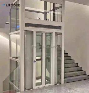 Plc otomatik kontrol alüminyum profil ev mini yürüyen merdiven asansör küpeşte yürüyen merdiven fiyatı