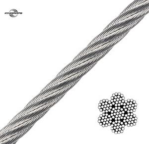 חבל פלדה 6 מ\\\"מ/8 מ\\\"מ/10 מ\\\"מ/12 מ\\\"מ/22 מ\\\"מ/36 מ\\\"מ לסירת הצלה, חבל נירוסטה לקשירה - Product Image 5