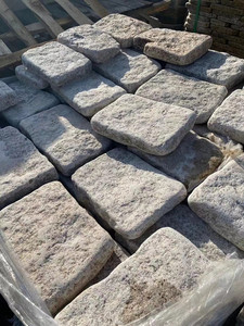 Đá Cuội Đá <span class=keywords><strong>Granite</strong></span> Tự Nhiên Đã Hoàn Thiện Màu Vàng Lát Đá Khối Đá <span class=keywords><strong>Granite</strong></span> Cho Đường Lái Xe - Product Image 6