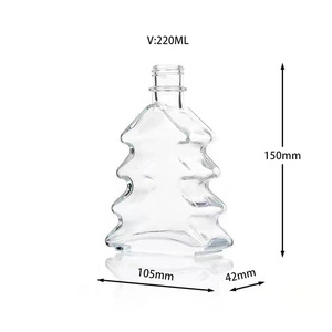 Diffuseur de parfum d'intérieur sans flamme en verre vide de 220 ml, parfum sapin de Noël, décoration d'intérieur - Product Image 6