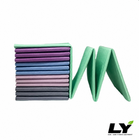 Tapis de yoga de voyage pliable portable 6 mm TPE, tapis antidérapant pliable pour la gym, le yoga, les étudiants, la sieste, 5 couleurs