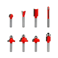 Jeu de 8 fraises pour routeur, fraises à queue en carbure monobloc, outils de travail du bois pour routeur CNC, certifiés CE ISO, OEM ODM Climb