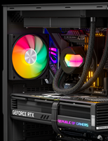 Ventilador de caja ARGB upHere de 120 mm, ventilador PWM RGB para PC, ventilador RGB direccionable, ventilador silencioso de alto flujo de aire, ventilador PWM de 4 pines