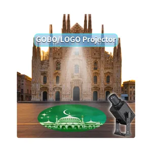 Proyector de publicidad láser de 100W, proyector de logotipo LED, proyector de logotipo Gobo, proyector de logotipo, foco de patrón, foco de palabra