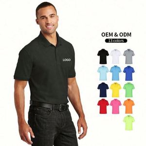 Prix réduit, 100% polyester, polos pour hommes à séchage rapide, sensation de fraîcheur, maille respirante, t-shirts à manches courtes pour l'été - Product Image 3
