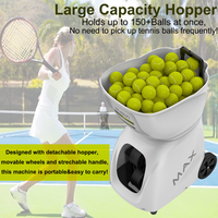 Máquina Lanzapelotas de Tenis PUSUN PT-MAX C 2026, Automática, Inteligente, con Programación, Control Remoto/Aplicación, 150 Pelotas, Entrenamiento de Lanzamiento
