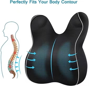 Almohada de espuma viscoelástica de soporte lumbar de fábrica OEM <span class=keywords><strong>para</strong></span> almohada trasera de coche soporte de espalda ergonómico <span class=keywords><strong>para</strong></span> silla de oficina alivia el dolor de espalda - Product Image 4