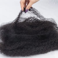 Extensions de Cheveux Humains Afro Kinky Brésiliens en Vrac 11A, 100% Naturels, 22" Plus Volumineuses, pour Tressage