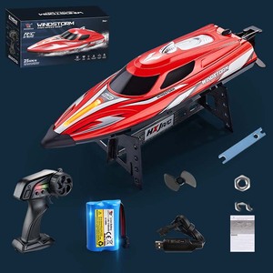 <span class=keywords><strong>Bateau</strong></span> RC haute vitesse HJ823 25KM/h 2.4G Étanche Anti-collision 4 Canaux Télécommandé Modèle de <span class=keywords><strong>Bateau</strong></span> Électrique Lumières LED Vente Chaude 2026 - Product Image 6