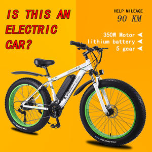 <span class=keywords><strong>VTT</strong></span> électrique 26 pouces avec cadre en alliage d'aluminium, <span class=keywords><strong>moteur</strong></span> à moyeu arrière, pneus surdimensionnés pour la neige, batterie au lithium 36V13AH - Product Image 4