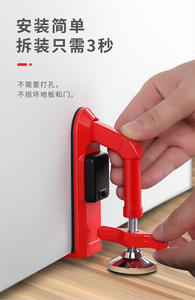 Tope de Puerta de Aleación para Seguridad en Viajes y Hoteles, Dispositivo Antirrobo y de Autodefensa, Cierre Suave, Diseño Moderno, para Mujeres, Hogar, Oficina, Apartamento - Product Image 3