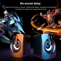 Speaker Mini USB A1 Original Berkabel Volume Tinggi Dual 360 °   Stereo 1200mAh Game Film Musik