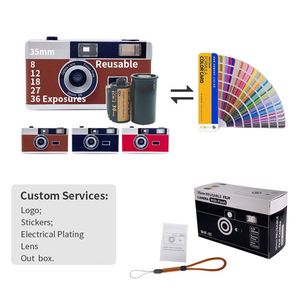 กล้องฟิล์มจีน 35 มม. แบบวินเทจสีน้ำตาล ใช้ซ้ำได้ พร้อมแฟลชแบบแมนนวล สำหรับงานแต่งงาน - Product Image 6