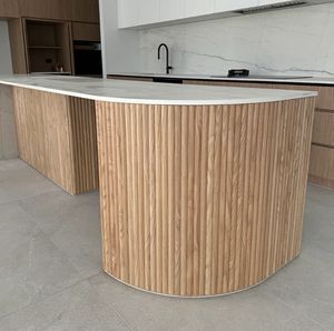 Fournisseur direct du fabricant, panneau de revêtement mural en tambour pour coin, courbe, comptoir d'îlot, placage de meubles - Product Image 4