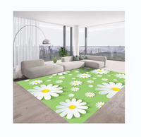 Tapis de sol amovible imprimé 3d fleur tapis salon moderne tapis de sol pour le salon