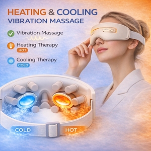Masajeador <span class=keywords><strong>de</strong></span> Ojos Frío y Caliente con Semiconductor, 12 Cabezales <span class=keywords><strong>de</strong></span> Masaje, Bluetooth Inalámbrico, Cuidado Inteligente, Música y Transmisión <span class=keywords><strong>de</strong></span> Voz - Product Image 1