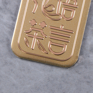 Zhenxin Custom Aluminum Alloy Perfume <b>Label</b> With UV Stamping For <b>Gift</b> Packaging - Product Image 2