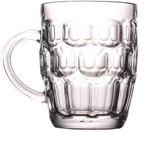 Verre à vin à picots de type stein, style pub britannique, avec poignée, gravé, pour les fêtes à domicile - Product Image 1