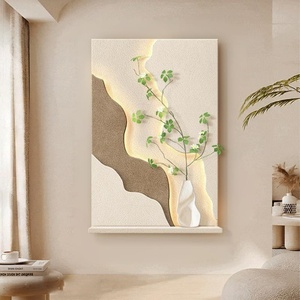 Lámpara de Pared 3D con Diseño de Pintura Abstracta en Piedra Arenisca, Decoración de Alta Gama para Entrada, Vestíbulo, Pasillo Moderno, Lámpara Colgante LED - Product Image 5