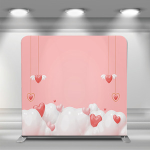 Tùy Chỉnh Xách Tay Căng Thẳng Vải Backdrop Cho Đám Cưới Bên Gối Thẳng Trường Hợp Nhôm Hiển Thị Đứng Photobooth Triển Lãm - Product Image 4