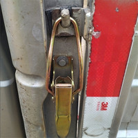 Loquet à levier en fer galvanisé, à ressort, plaqué zinc, pour boîte, emballé en carton