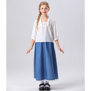 Nuevo Disfraz de Halloween para Niñas, Estilo Medieval, Camarera Francesa, para Cosplay, Representaciones Escénicas - Product Image 3