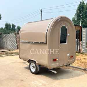 Chariot mobile de nourriture de mode de rue utilisé commercial, remorque de chariot de nourriture de vélo à vendre - Product Image 5