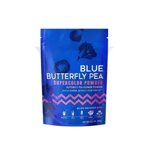 Organic Blue Butterfly Pea Powder Supercolor Powder 100% Pure Butterfly Pea Flower Powder Support Daily Life