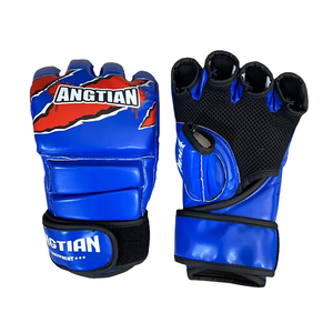 Wholesale Custom Logo Faux Leather MMA Gloves High Quality Synthetic Grappling Training Gloves for MMA Clubs and Gyms - Product Image 1