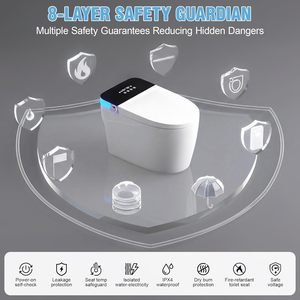 Disponibile: WC Smart per Uso Domestico, Bidet Elettrico, Toilette in Ceramica Completamente Automatica, Moderna e Intelligente - Product Image 6