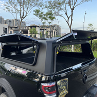 Auvent à double compartiment avec volets roulants électriques pour Chevrolet Colorado 2015-2022 Crew Cab en alliage d'aluminium compatible avec Chevrolet Colorado