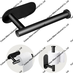 <span class=keywords><strong>Porte</strong></span>-<span class=keywords><strong>papier</strong></span> <span class=keywords><strong>toilette</strong></span> auto-adhésif en or brossé, <span class=keywords><strong>sans</strong></span> perçage, pour salle de bain, fixation murale en acier inoxydable - Product Image 6