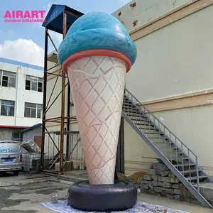 아이스크림 가게 장식 거대한 아이스크림 팝콘 풍선 인간의 풍선, 풍선 아이스크림 콘 판매