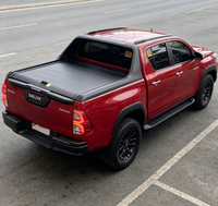 Couverture de benne rigide pliable profil bas aérodynamique pour pick-up, fixation par pince sans perçage